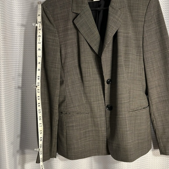 Ann Taylor Loft Petites Blazer/Jacket Brown and Gray size 14 Petite - Picture 9 of 11